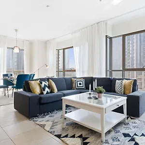 Stylish With Partial Burj Khalifa View شقة دبي